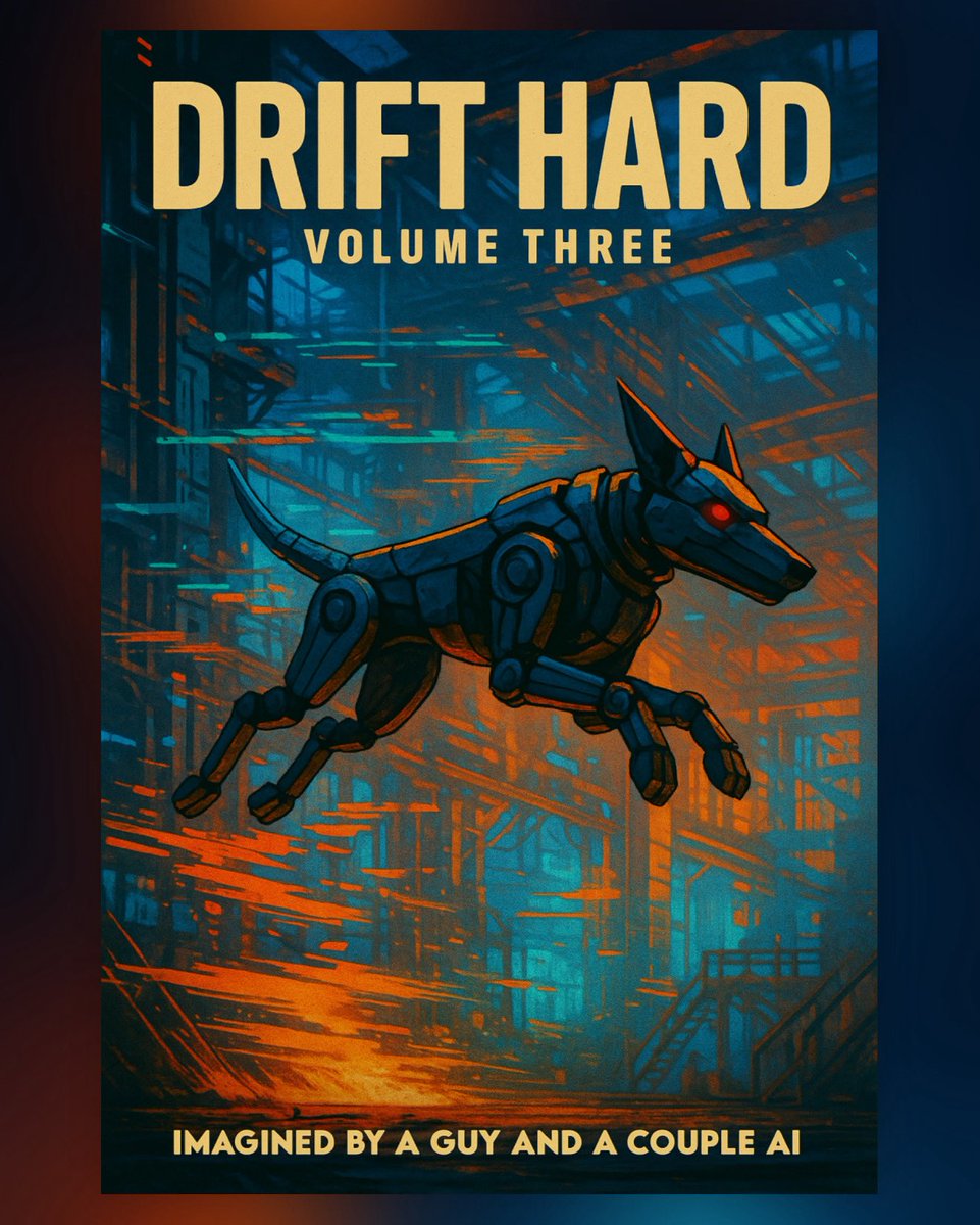 versi8n's tweet photo. It isn’t escape they’re chasing. 

It’s the chance to drift forward, even when the static won’t stop.

Drift Hard : Volume Three 

Available now on Amazon &amp; Apple Books

#drifthard #trilogy #aibooks #ai #chatgpt #author https://t.co/vT8mH6vO3m