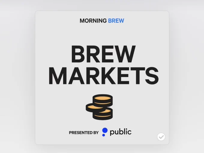 ☕BREW: Ascolta Brew Markets su Apple, Spotify e YouTube!