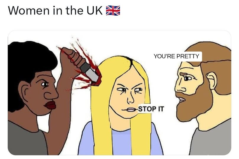 The only thing I'd change is that the guy would be saying nothing.