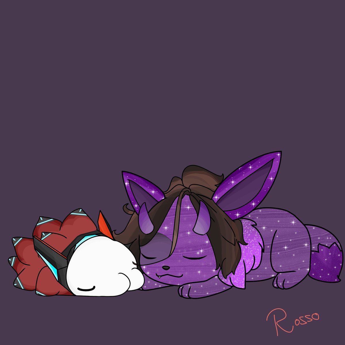 For <a href="/zentreya/">Zentreya⚡🐲</a>  and <a href="/BarefootElleck/">BarefootEllecktric 🐺😈🌌 (Elleck)</a>  #zentreart #rossoillustrations #Pokemon