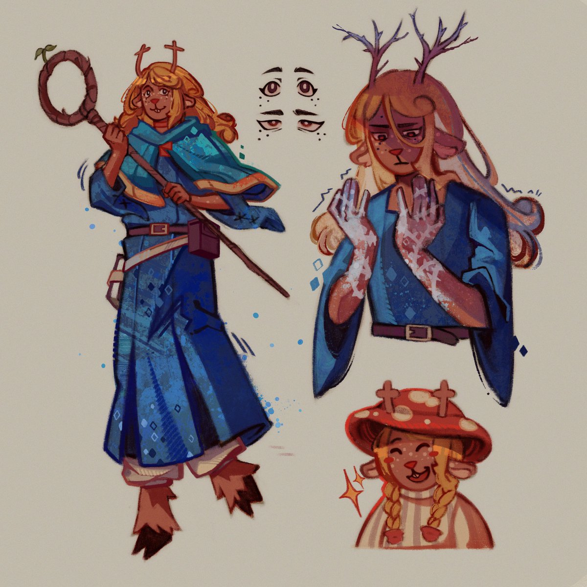 Vi alguém desenhando a noelle como a marcille e decidi fazer a minha versão :] 

#deltarune ❄️