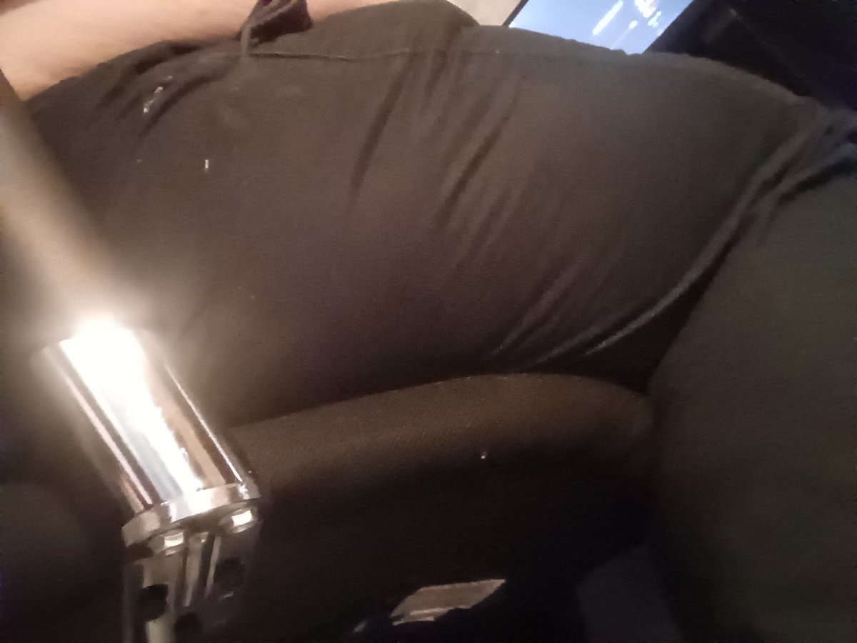 Dude this chair is not gonna last. I feel like sixty percent of my weight is just my gigantic fucking hips