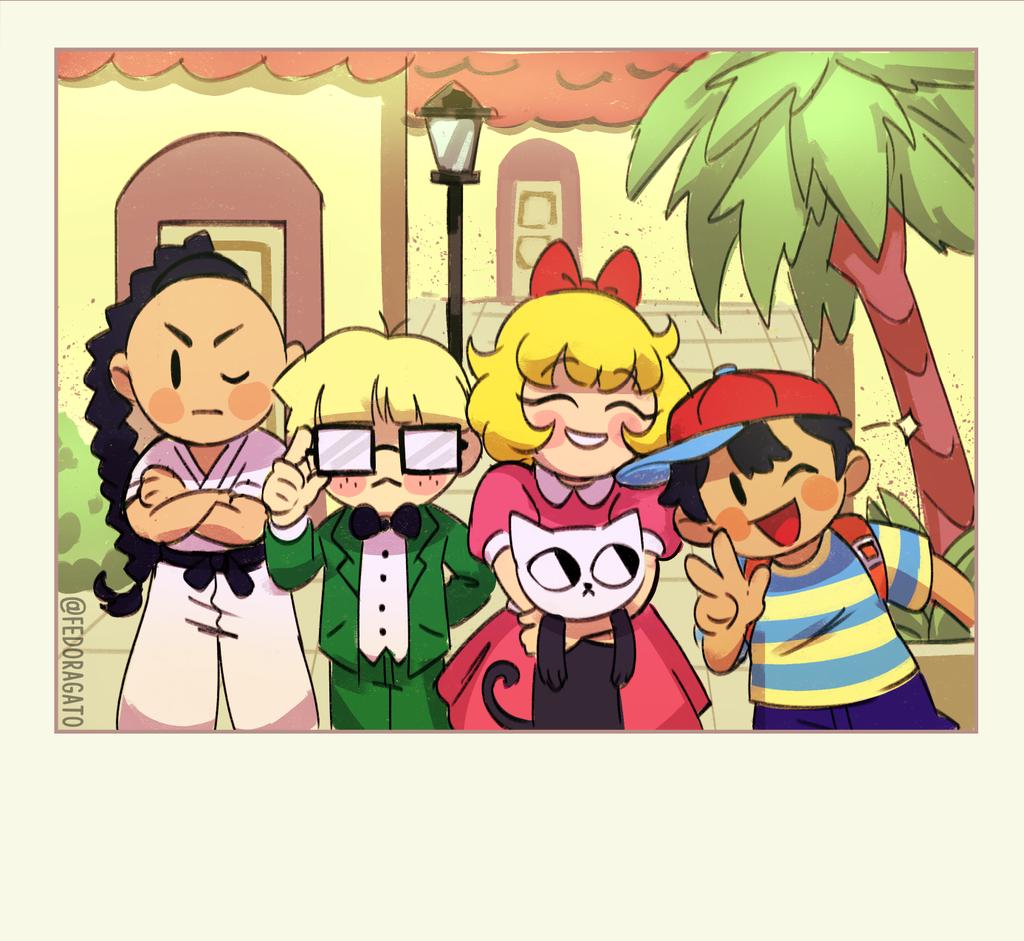 FedoraGato's tweet photo. Travelling team
#EarthBound #MOTHER2 https://t.co/T02QW9b01O