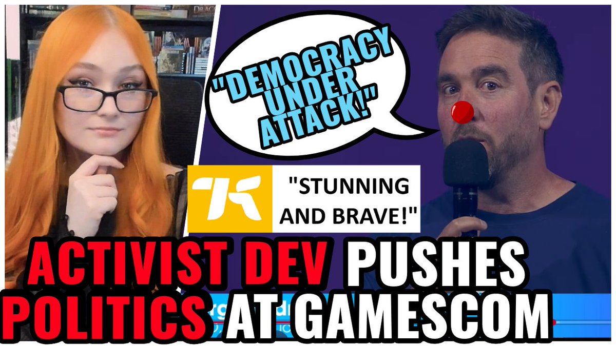 Dev Pushes Political Propaganda At Gamescom And The Media PRAISES Them youtu.be/71hEQJtpF8U
