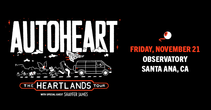 Don't miss @autoheart at the Observatory on November 21 with <a href="/shayferjames/">Shayfer James</a>. Tickets are on sale NOW at the link below.

🎟️ livemu.sc/4fLItXG