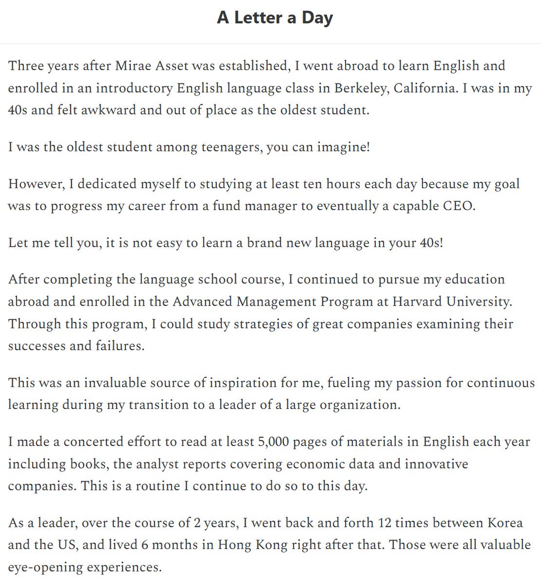 Hyeon-Joo Park is the Founder, Chairman, and Global Strategy Officer of Mirae Asset Management (AUM: $600bn), and called the “father of South Korea’s mutual fund industry.” He started his financial career at Dongyang Securities (now part of Yuanta Securities), and worked his way