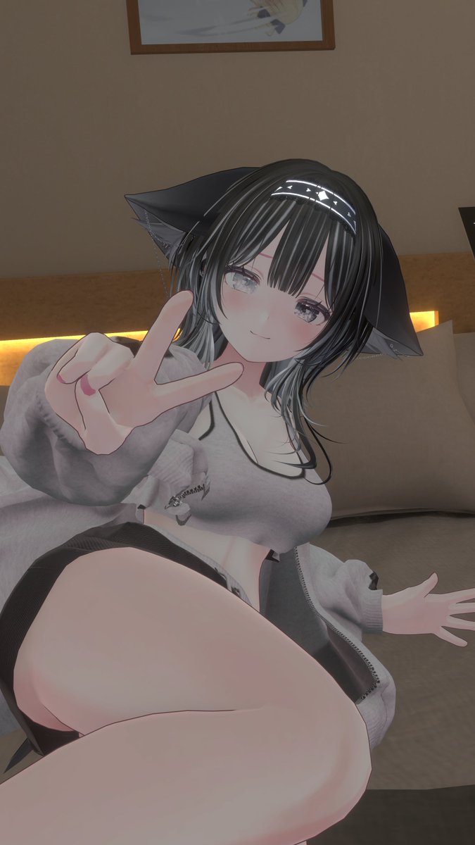おはみこ～！
またイメチェンしてみたんだ～♪
ケモミミゆうぎりだぞ～！
#VRChat #ゆうぎり3D #MARIYURI #Pirouette_C #Relee
