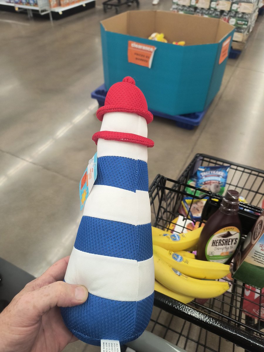 Lighthouse dog toy you say, Meijer ? Alright then.