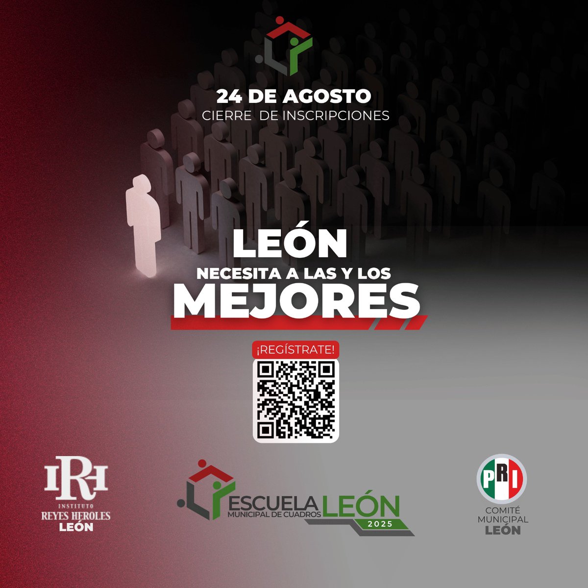 Solo quedan 4 días para que aproveches la oportunidad de crecer y desarrollar tus capacidades políticas. Te Esperamos.
