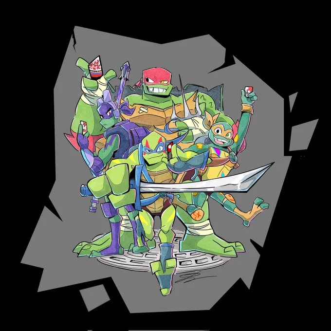 I understand that my bubsy drawings are the reason for the attention, but I usually like to draw TMNT(rise), oc and canon x oc ship, but I also love video games! Oh, and my favorite animal is a horse (you can see it in the 4th picture) best regards
