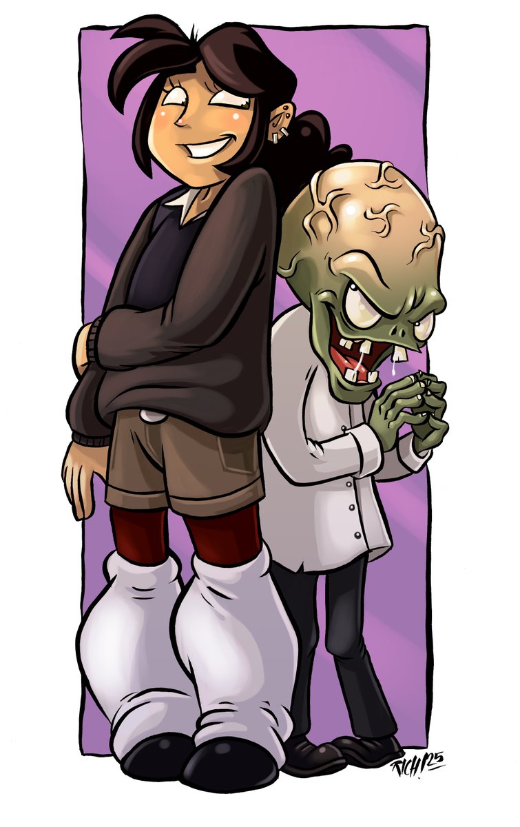 rich_werner's tweet image. Was able to color this commission today. Thank goodness I just have to sit haha..
I dig how it turned out.
#pvzart #plantsvszombiesfanart #commissionopen #CommissionedArt #originalart