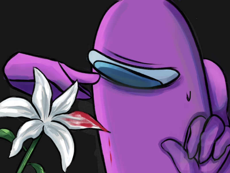 just a simple drawing, such beauty kills  
#amongus #amongusOC #amongusart