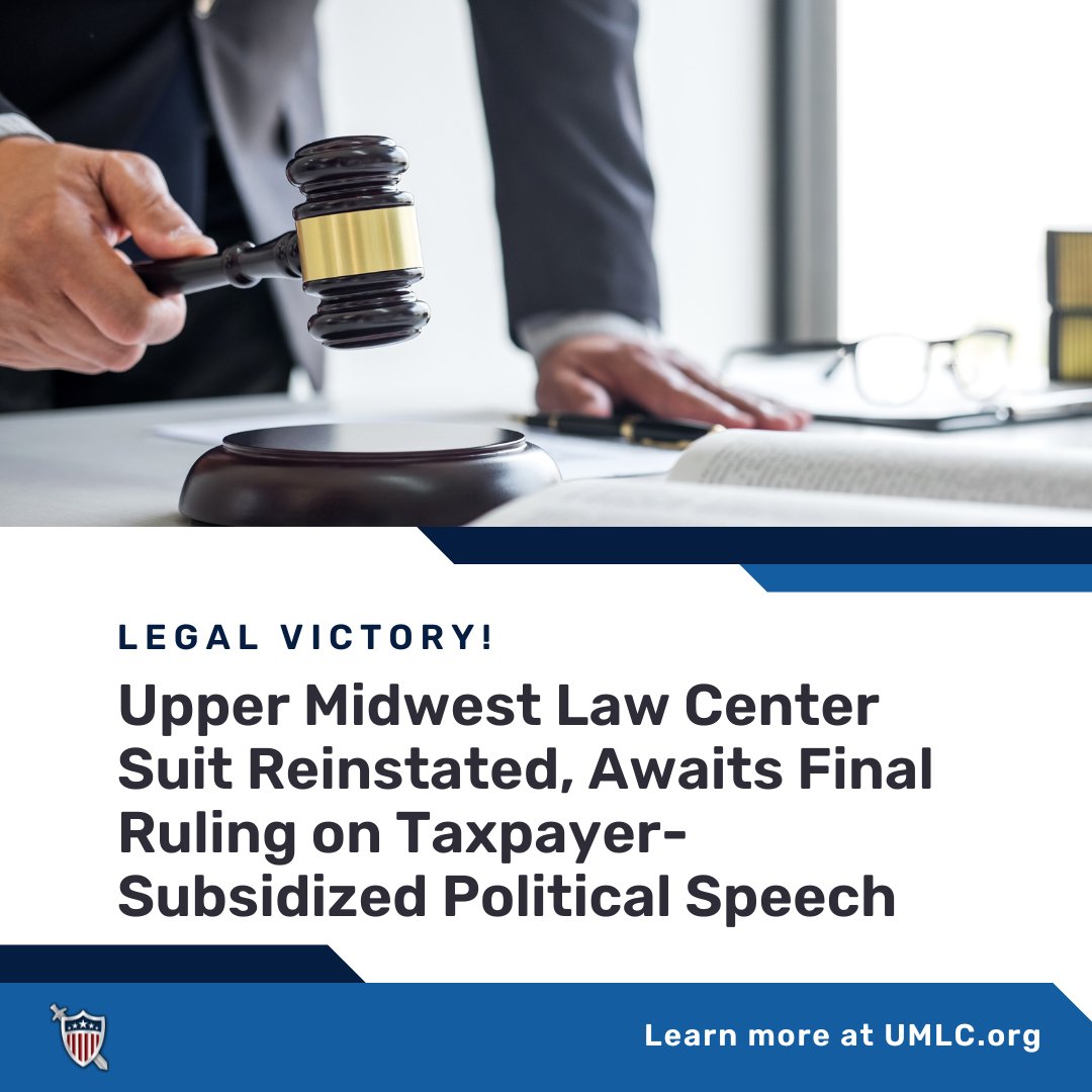 A MASSIVE WIN: UMLC claims victory in the Eighth Circuit Court of Appeals!

A new ruling that residents have the legal standing to challenge a public school district’s practice of subsidizing a teachers’ union’s political activities could mean no more taxpayer-funded political