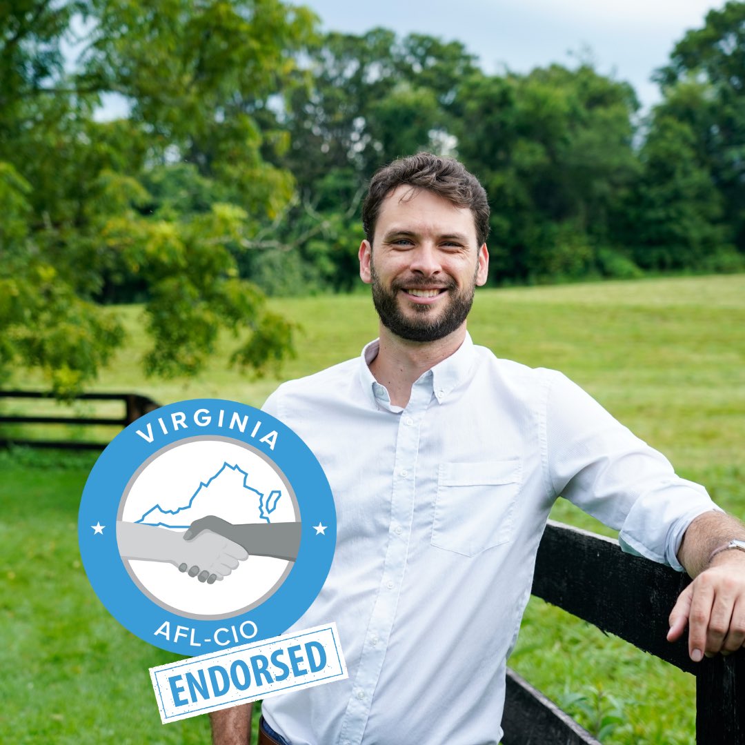 John McAuliff (@mcauliff4va) on Twitter photo Honored to be endorsed by <a href="/Virginia_AFLCIO/">Virginia AFL-CIO</a>! They never stop fighting for Virginia’s workers and families, and together we’ll make sure those voices are always heard. Honored to be endorsed by <a href="/Virginia_AFLCIO/">Virginia AFL-CIO</a>! They never stop fighting for Virginia’s workers and families, and together we’ll make sure those voices are always heard.