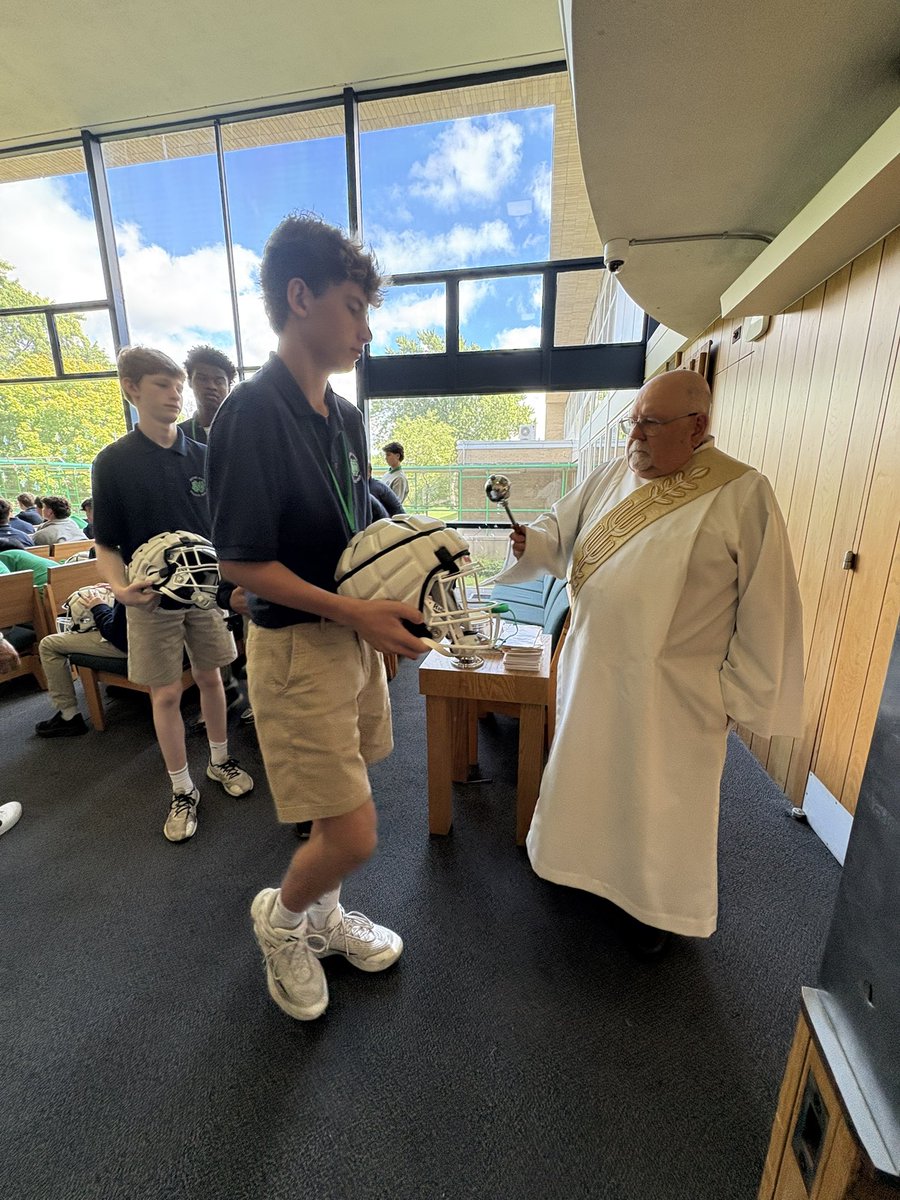 Notre Dame College Prep Athletics (@ndcp_athletics) on Twitter photo A new <a href="/NDCP_Football/">NDCP_Football</a> tradition began today with annual blessing of helmets and placing of cross and anchor stickers on our headgear. ✝️⚓️ A new <a href="/NDCP_Football/">NDCP_Football</a> tradition began today with annual blessing of helmets and placing of cross and anchor stickers on our headgear. ✝️⚓️