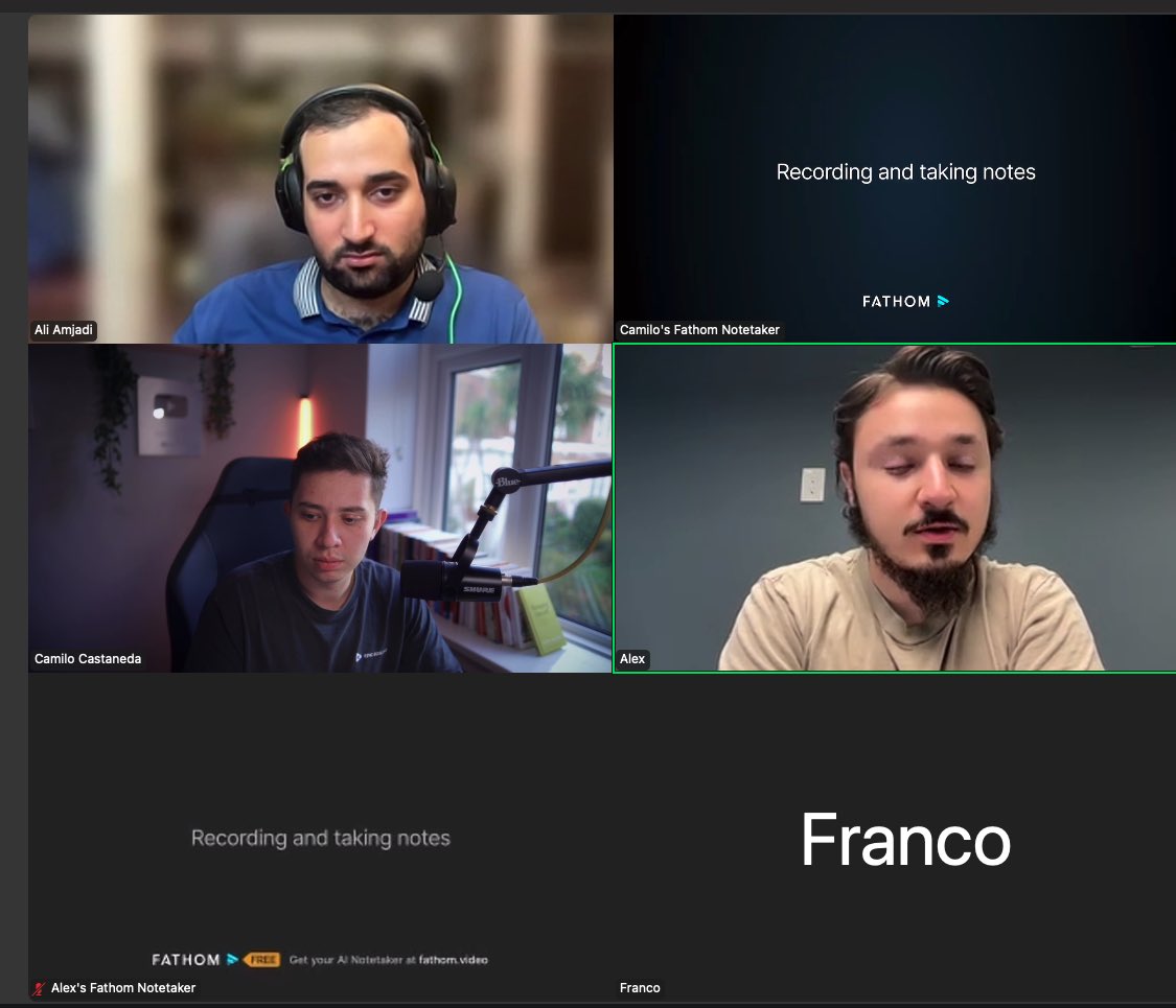 we had our first group call in our community <a href="/directresponsex/">Direct Response Academy</a> with <a href="/Camicees/">Camilo Castañeda | Ad Creatives for Ecom</a> 

roasted ads, practiced spanish, and made our editors 1% better

love to see it