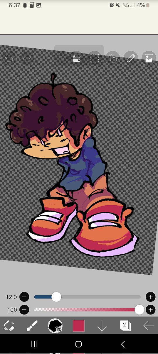 ArtisMeh's tweet image. Hmm..#FNF #oc #fan #me #draw