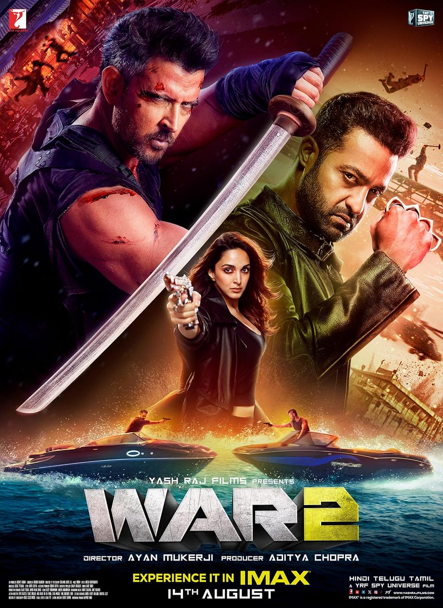 iMuBiNi's tweet photo. #War2 looked grand but turned into an expensive disaster

Messy story, flat entries for #Hrithik &amp; #NTR though with mass action, confusing chemistry, haters or ex-lovers? Beside VFX overload, acrion without logic, I know its for entsrtain but that failed to thrill.

⭐ 4/10 https://t.co/V0FRiqBT3K