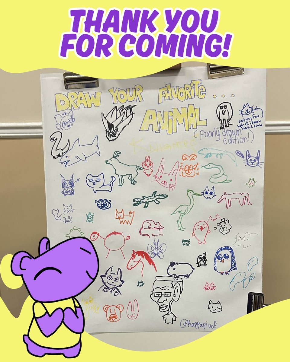 kappapiucf's tweet image. THANK YOU, EVERYONE WHO VISITED OUR TABLE !!!  😊💜 We can’t wait to meet more of you all in our upcoming meetings and events. Keep a lookout for more news coming soon 👀 #kappapi #artsatucf #kappapiucf #openingknight