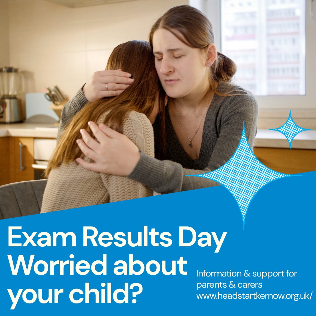 We're thinking of everyone receiving #GCSE results today in #cornwall. Good Luck 🤞Parents and carers - find advice and information at headstartkernow.org.uk/parents--carer….