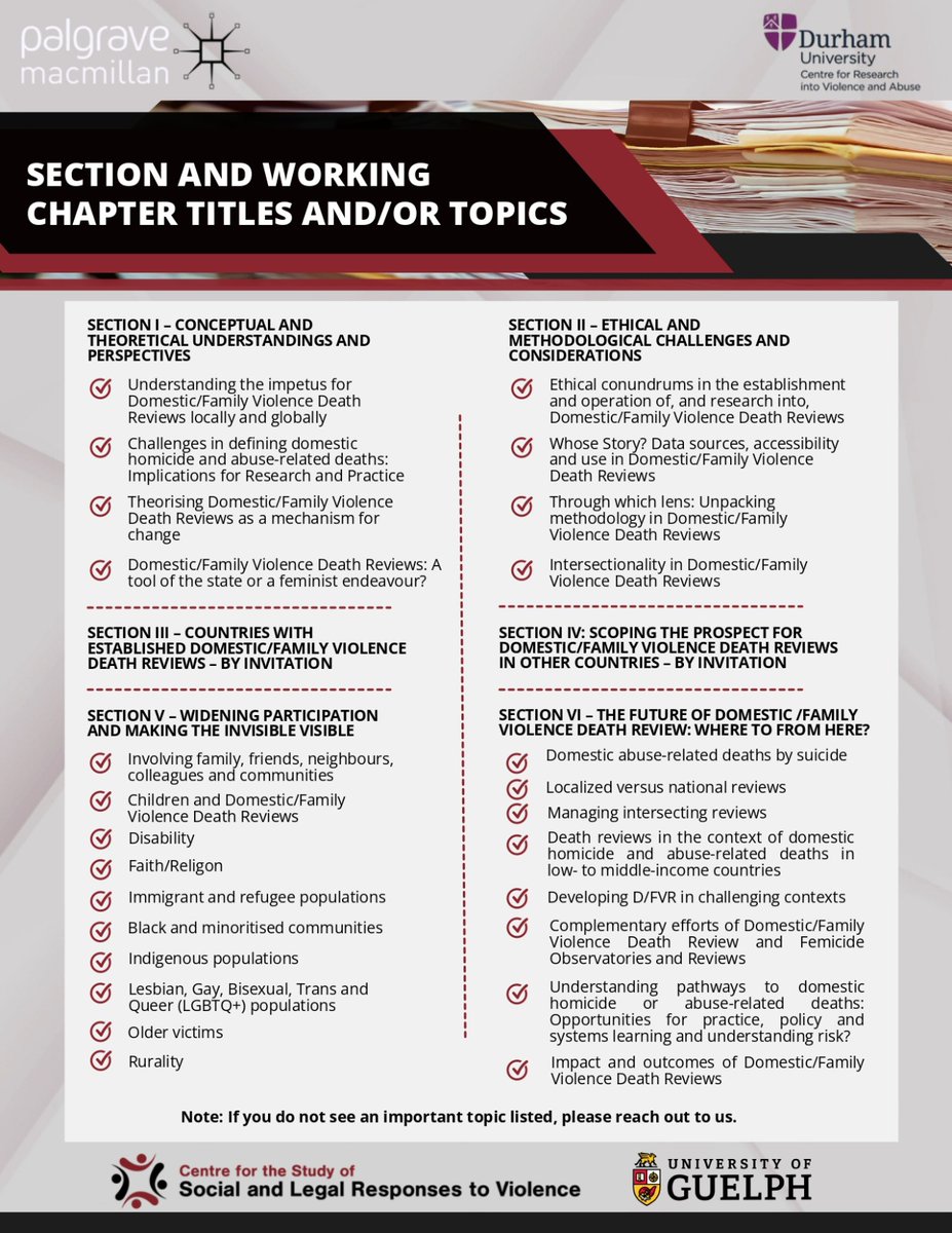 Call for contributions: #DomesticHomicideReviews