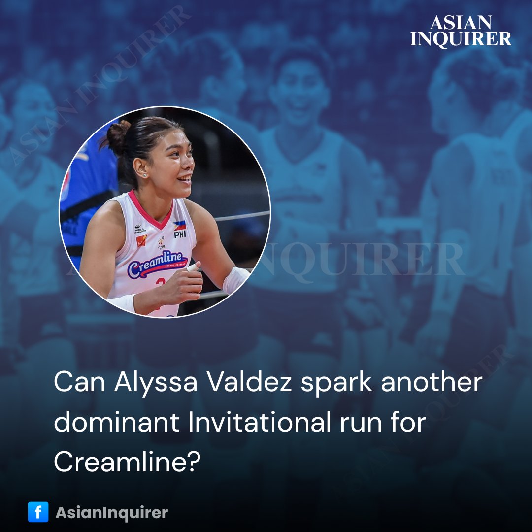 hhisona's tweet image. Alyssa Valdez is locked in for Creamline’s Invitational Round opener vs Cignal, bringing leadership, scoring, and focus to start strong. #AlyssaValdez #Creamline #PVL2025 #VolleyballPhilippines