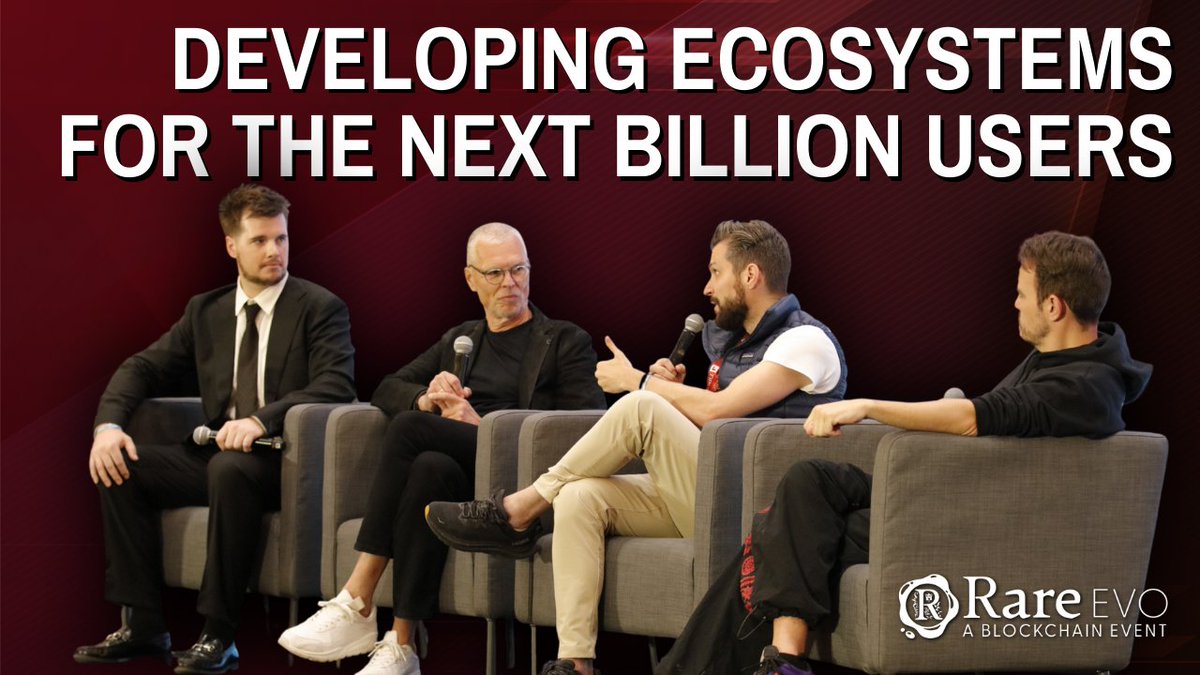 Rare Evo: A Blockchain Event (@rareevo) on Twitter photo Discover how blockchains are aiming to acquire the next BILLION users with this rockstar lineup of panelists at #RareEvo25 including:
<a href="/Ajwritescrypto/">Aj</a>
@MarcVanlerberghe of <a href="/AlgoFoundation/">Algorand Foundation</a>
<a href="/beniaminmincu/">Beniamin Mincu |🇺🇸/acc</a> of <a href="/MultiversX/">Multiversᕽ</a>
<a href="/krissbaird/">Kriss Baird</a> of <a href="/Catalyst_onX/">Project Catalyst</a>
📈🚀 Watch now 🔻 Discover how blockchains are aiming to acquire the next BILLION users with this rockstar lineup of panelists at #RareEvo25 including:
<a href="/Ajwritescrypto/">Aj</a>
@MarcVanlerberghe of <a href="/AlgoFoundation/">Algorand Foundation</a>
<a href="/beniaminmincu/">Beniamin Mincu |🇺🇸/acc</a> of <a href="/MultiversX/">Multiversᕽ</a>
<a href="/krissbaird/">Kriss Baird</a> of <a href="/Catalyst_onX/">Project Catalyst</a>
📈🚀 Watch now 🔻