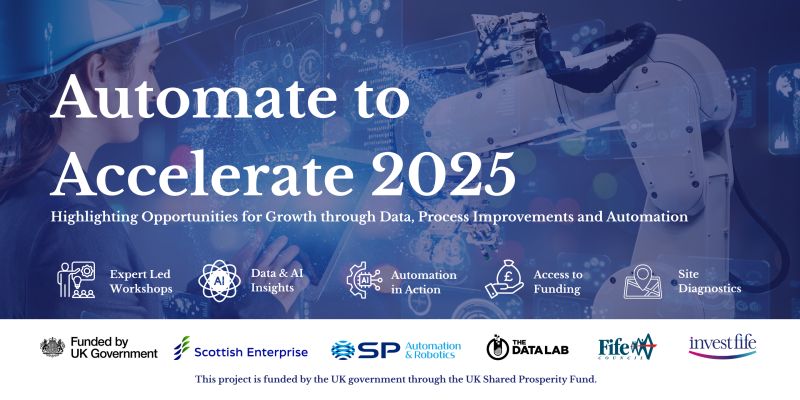 Automate to Accelerate 2025 isn’t just about attending workshops, it’s about creating a roadmap for transformation. From expert diagnostics and tailored action plans to access to funding and long-term business support. Places are limited book your place: investfife.co.uk/event/automate…