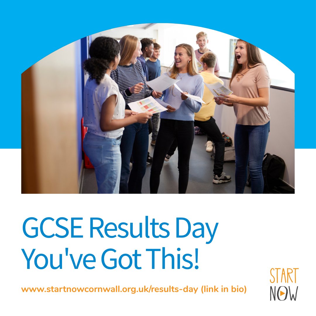We're thinking of everyone receiving #GCSE results today in #cornwall. Good Luck