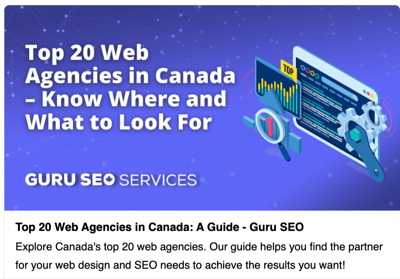 The right agency can take care of all of your branding and marketing needs.

But which web agencies in Canada are actually worth the call?  Well, that’s what we’re here to help you with. 
Learn More: loom.ly/TwsTYdY