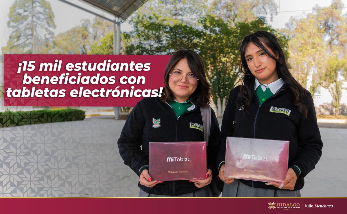 Julio Menchaca (@juliomenchaca_) on Twitter photo ¡#HidalgoPotenciaEnMarcha con más adolescentes estrenando su tableta!
Gracias a esta herramienta aprenderán de forma innovadora, accederán a más conocimiento y desarrollarán habilidades que les abrirán las puertas a nuevas oportunidades.
<a href="/SEPHidalgo/">SEP Hidalgo</a>
#PrimeroElPueblo ¡#HidalgoPotenciaEnMarcha con más adolescentes estrenando su tableta!
Gracias a esta herramienta aprenderán de forma innovadora, accederán a más conocimiento y desarrollarán habilidades que les abrirán las puertas a nuevas oportunidades.
<a href="/SEPHidalgo/">SEP Hidalgo</a>
#PrimeroElPueblo