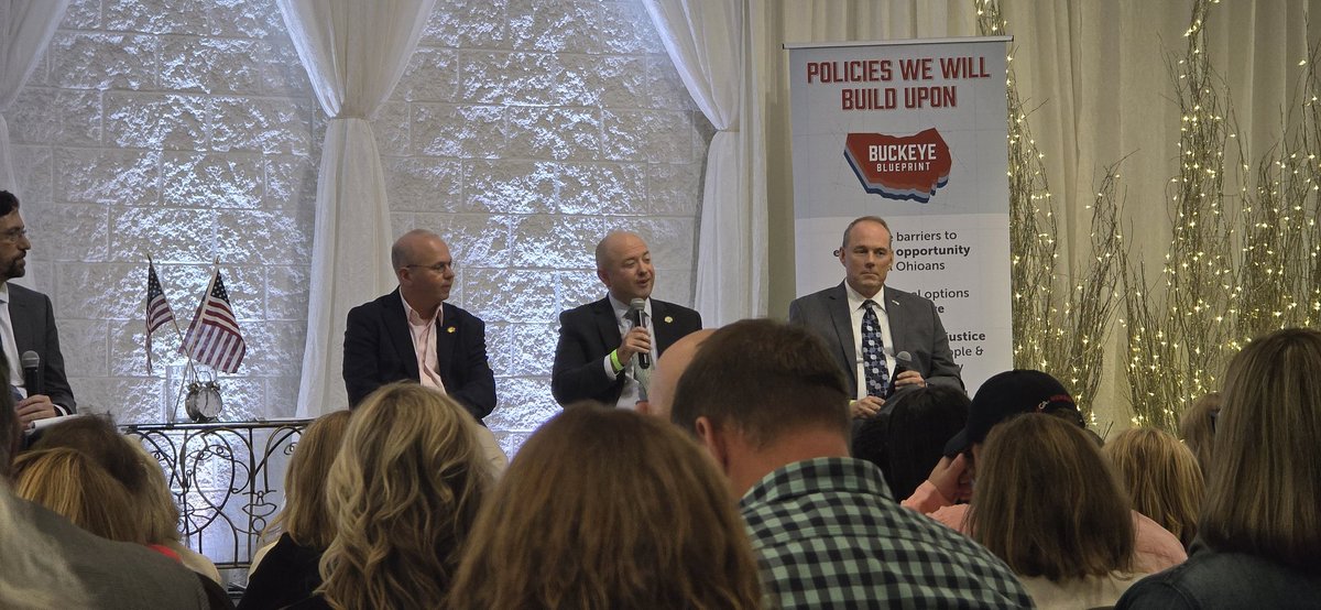 <a href="/BrianStewartOH/">Brian Stewart</a> is doing an awesome job as our House Finance Chair and presenting at this <a href="/AfpOhio/">AFPOhio</a> Future of Education in Ohio Panel. Ohioans are spending the most we have ever spent on public education with a nearly $700 million increase to education funding in this budget.