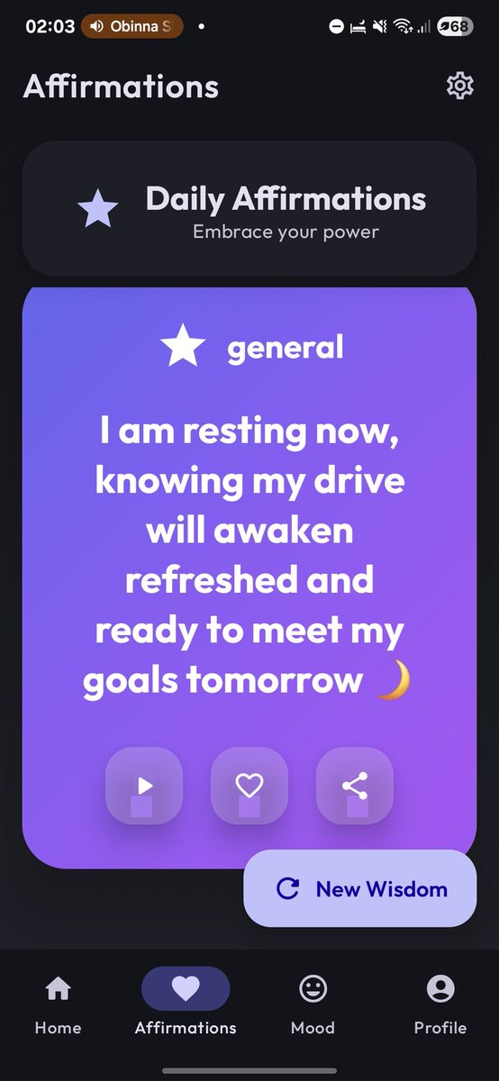 Affirmi_AI's tweet photo. Tonight's affirmation.  #Shipathon https://t.co/8LBqWRRnAK