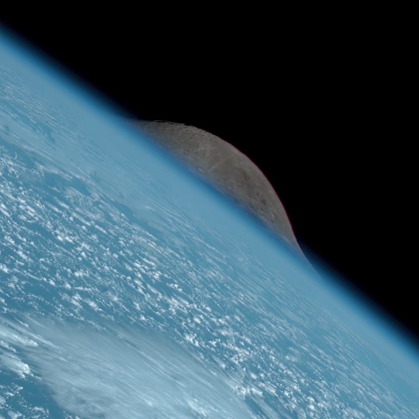 La Luna se asoma desde detrás de la Tierra 😮

Capturado por el satélite meteorológico japonés Himawari-9 🌏