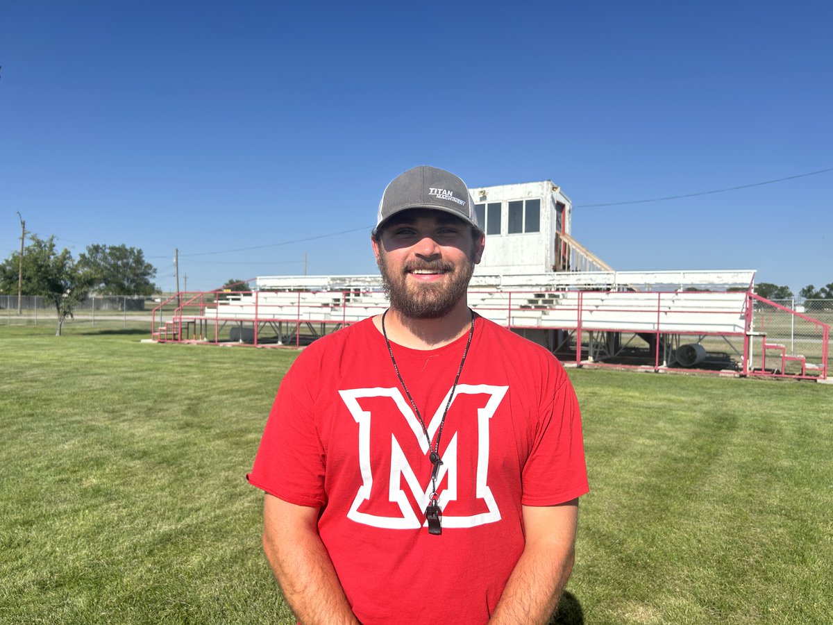 KNEBSports's tweet photo. The Minatare football team has a brand new head coach this season with Scottsbluff HS alum Traceten Halley now leading the Indians. Coach Halley has 10 kids out for the team and they'll open next Thursday at home vs. Creek Valley. https://t.co/sdXpMM3wPH