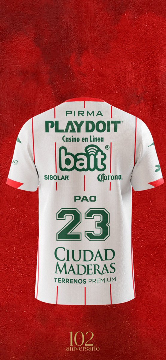 PaoRGD23's tweet photo. Tqm @ClubNecaxa gracias por mi jersey personalizado ⚡️❤️ … aunque dejamos sin comer a los diseñadores. https://t.co/D8o78Fu9Sh