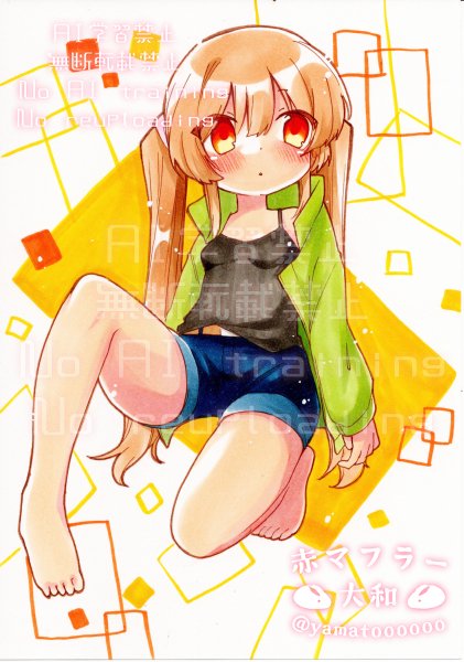 2025年絵 少女ちゃん #アナログイラスト #コピック #オリジナル