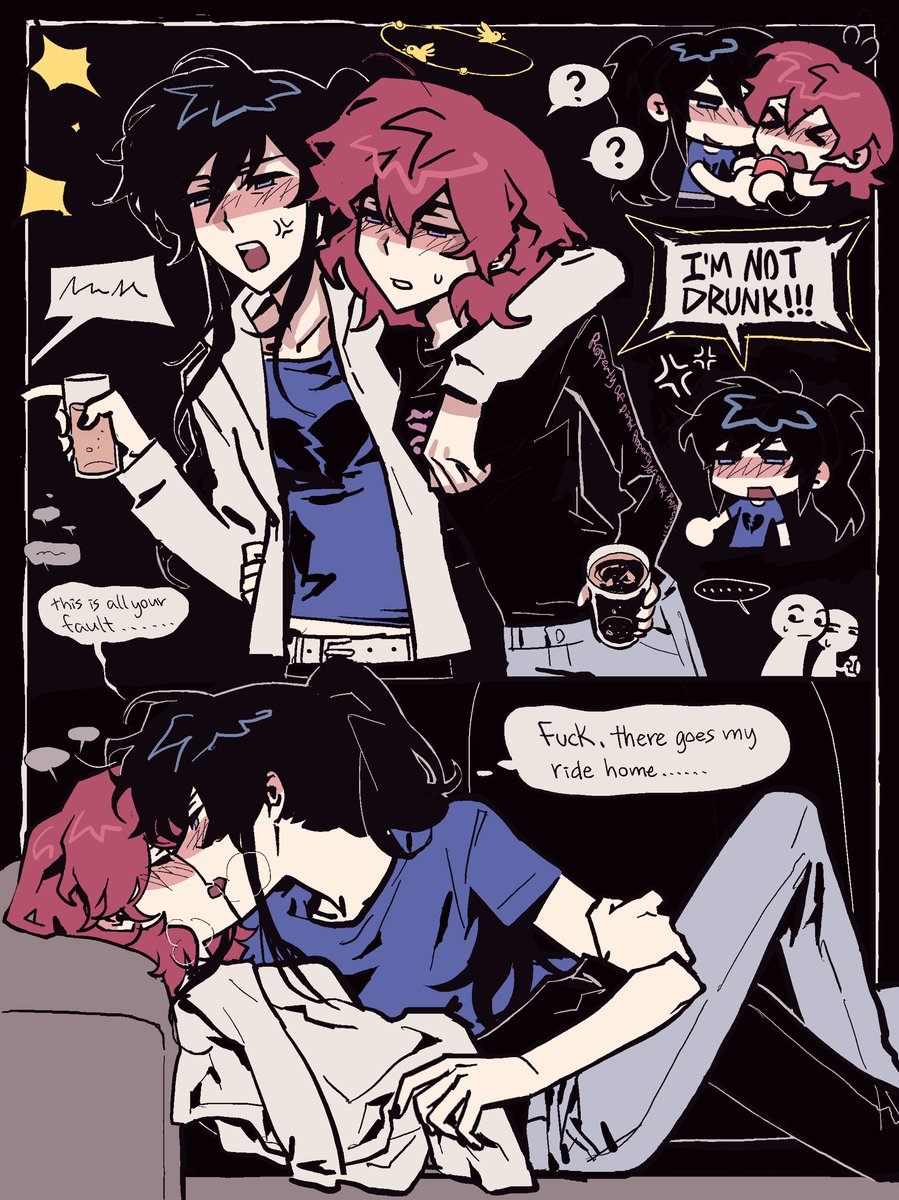 they’re gay and toxic and drunk at a party