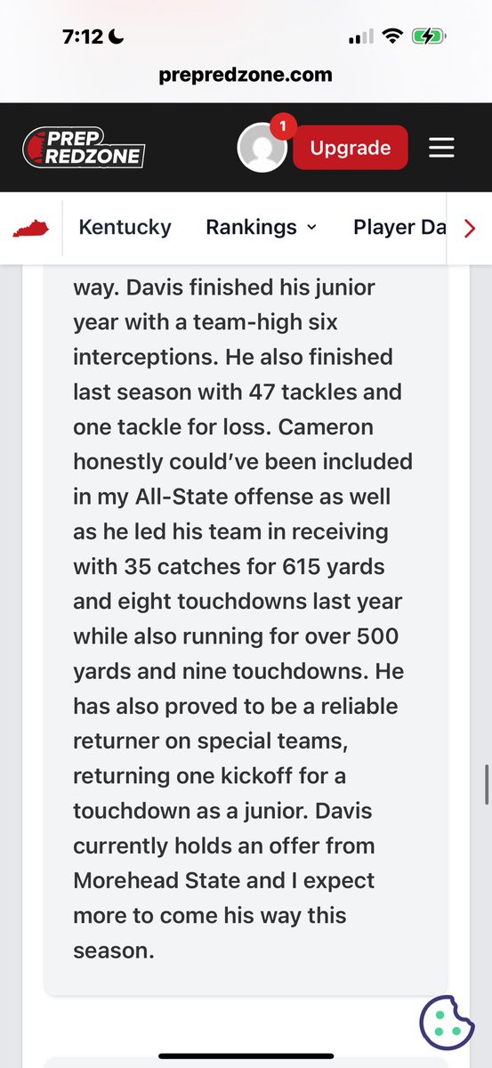 I see you baby boy!  Keep grinding.  🐾🏈
<a href="/_camdavis_/">Cameron Davis</a>