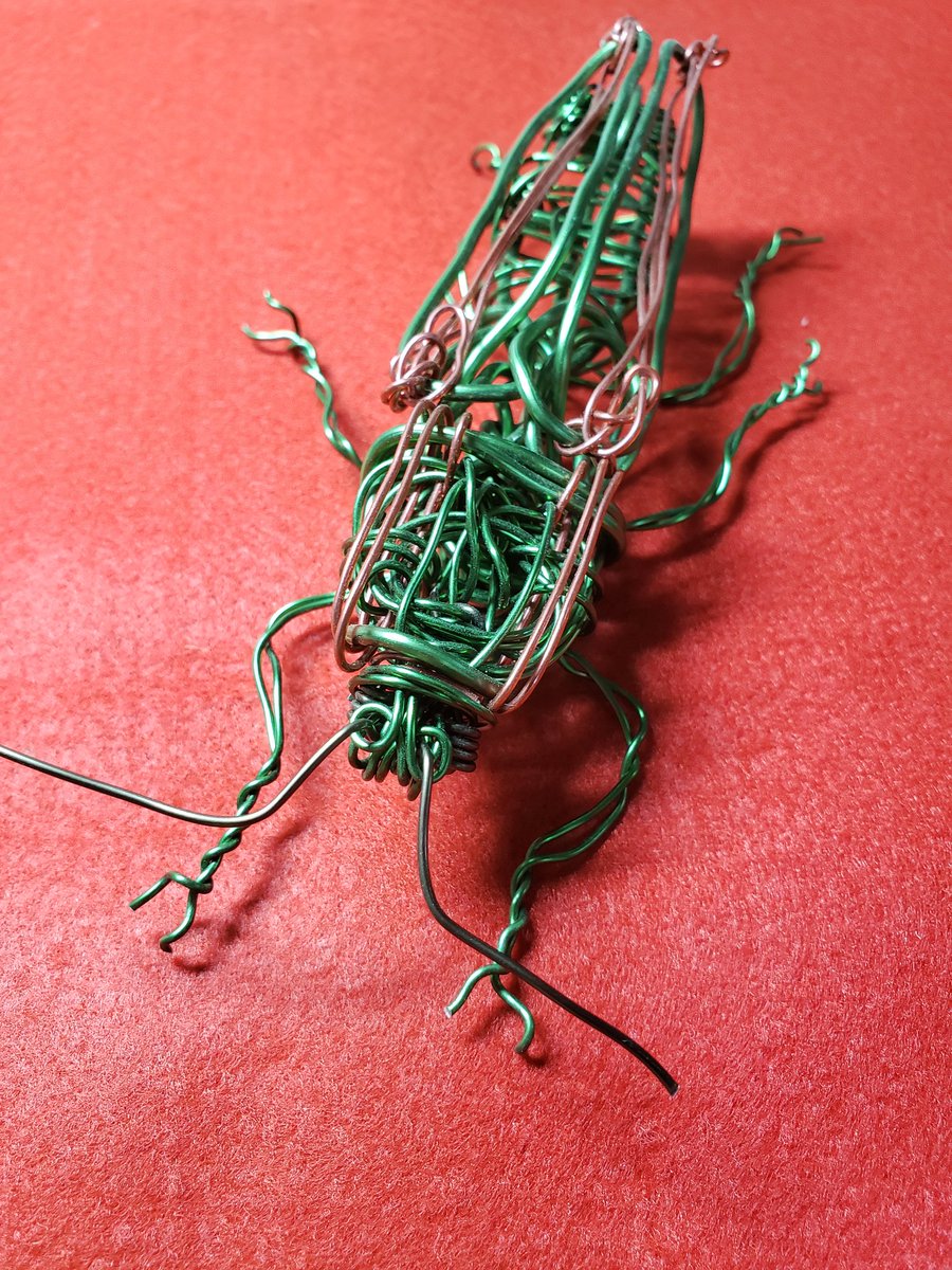 whitecolorcrow's tweet image. 虫捕り行きたーーーい‼️
#wireart #針金アート
#夏の創作クラスタフォロー祭り