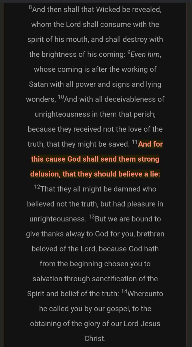 Jesus is the Truth. 
Rejects get cast to the lie.
Pleasure in unrighteousness,
Thorns and briers get fried.