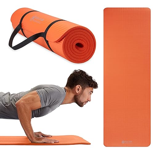 I just received Gaiam Essentials Thick Yoga Mat Fitness &amp; Exercise Mat with Easy-Cinch Yoga Mat Carrier Strap, 72"L x 24"W x 2/5 Inch Thick - Orange from Anonymous via Throne. Thank you! throne.com/canaryvt #Wishlist #Throne