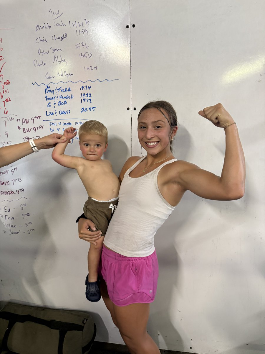 BriannaBarrix's tweet photo. School βοΈ CrossFit βοΈ Hitting Session βοΈ
Favorite part of the day working out with my favorite WOD partner! π
Excited to head into the weekend, ready for camp! ππ½
#BriannaBarrix2027 #CrossFit #EaglesKB #StrongerForTheGame #ShakeAndBake
@CoachJordanSB @CoachPetikS @e_newellcoach @tsmartt14 @newmz4 @CoachKatedL @AnnaShelnutt @mandybrooke14 @Mporter34 @ElizabethH_99_ @NateTompkins @MaggieMrowka @EaglesKBrown @HolliMitchell8 @CoachKarlaUSF