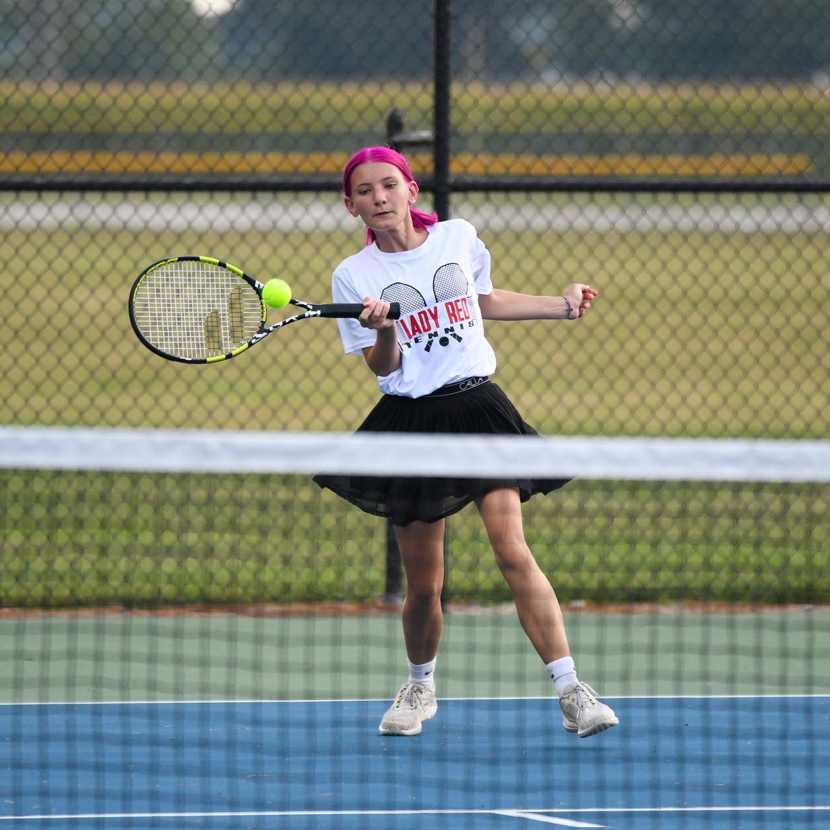 Fostoria tennis in action against Maumee yesterday. <a href="/RedmenRundown/">Fostoria Athletics</a>