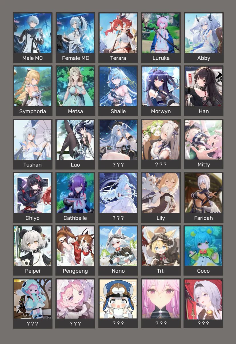 Azur promilia characters and some of their names 🤩
I'm very hyped