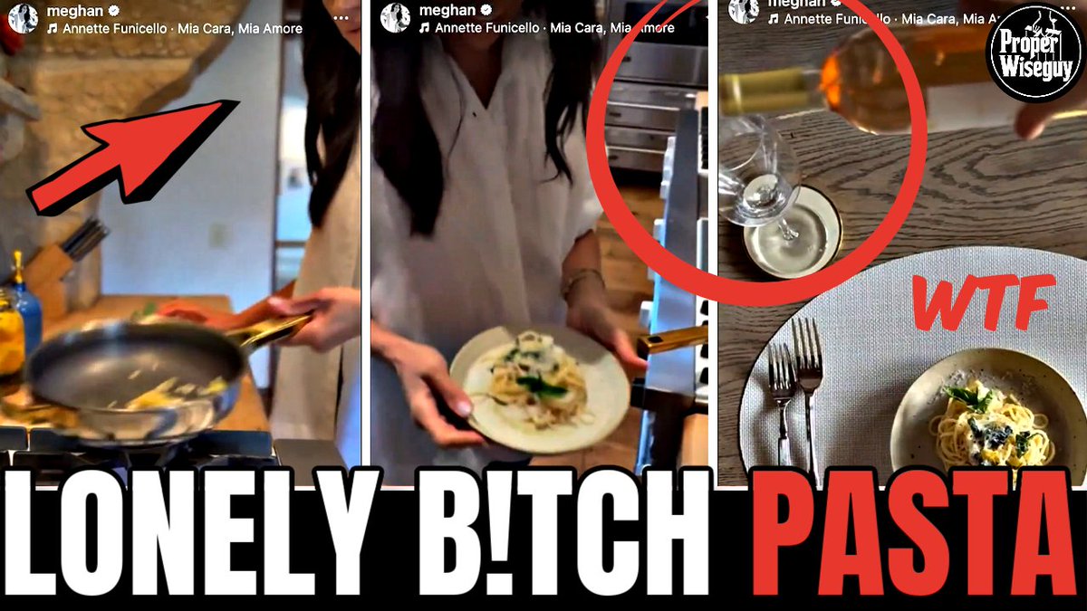 Meghan Markle’s Pasta Dish of PURE SADNESS for ONE: No Harry, No Kids, Just Netflix Promo 😢
#MeghanMarkle #WithLoveMeghan #Netflix #PrinceHarry #MeghanMarkleIsAConArtist #MeghanMarkleExposed 
youtu.be/PEWF2H59i-A