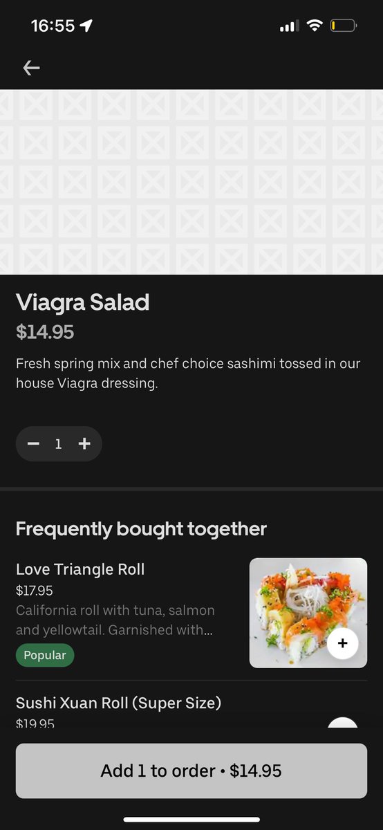 Em_H__'s tweet photo. I was just trying to order sushi… https://t.co/TCE3BTez7e