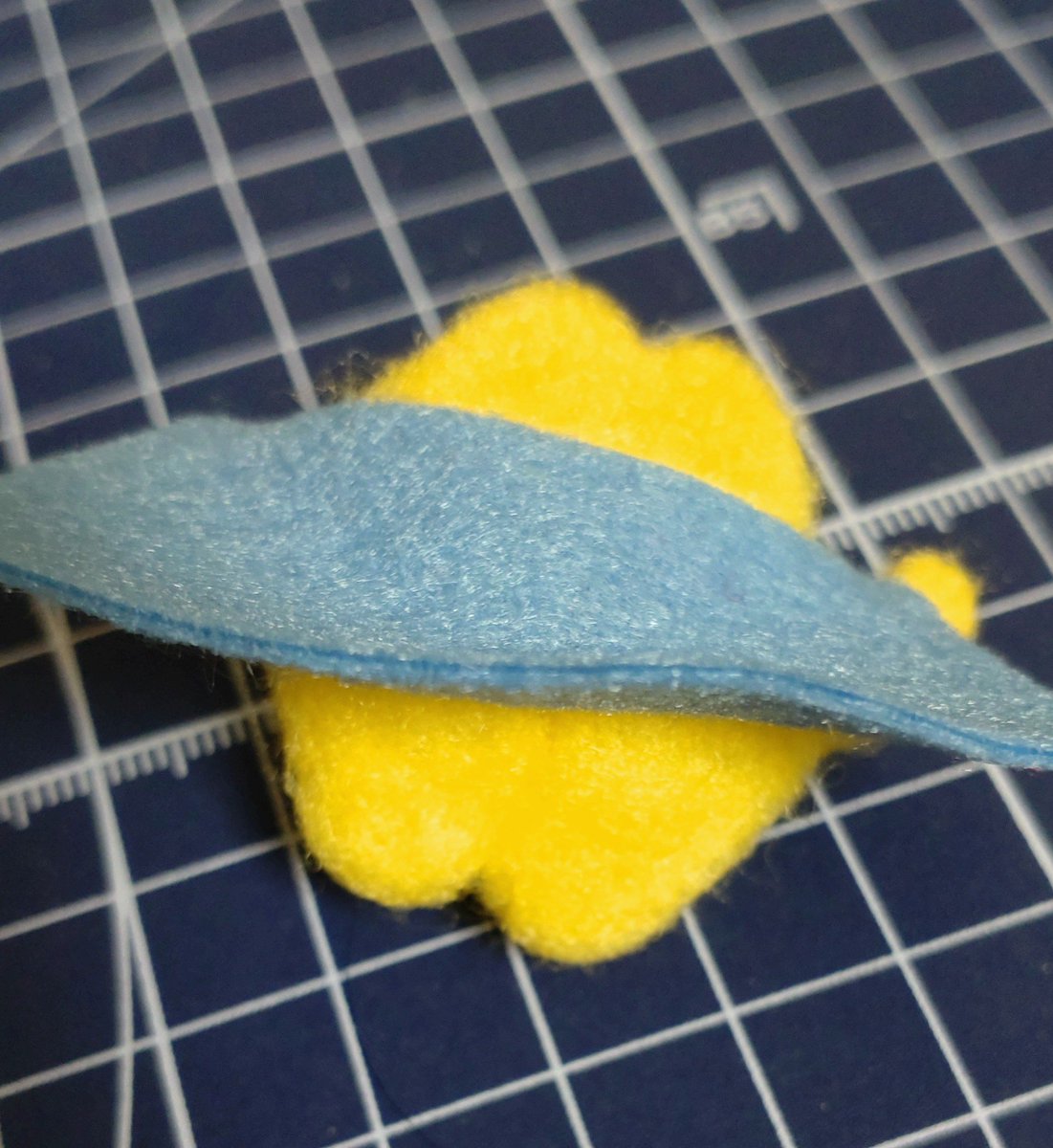 おなかとおちりのむちむち間と鼠径部に魂を注ぎました　かわいいねスターマン
#カービィのエアライダー #羊毛フェルト