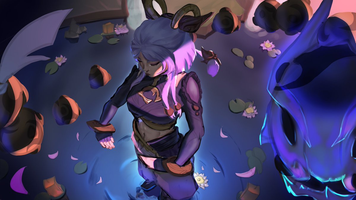 Finally blocked in the general concept of the Splash. time to work on other 2 thumbs before coming back to this. #yunara