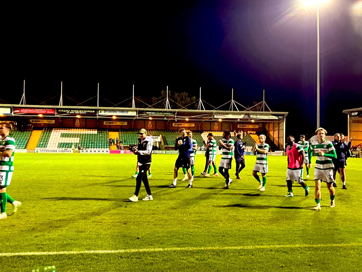 Much improved from #ytfc this evening Vs Brackley (who had their own chances kept out by Jed Ward)

Lots of positives to take in to Saturday! Great to see <a href="/HarvGreenslade/">Harvey Greenslade</a> grasp his starting position with both hands  - great shift ! Skipper <a href="/_MWilliams4/">Morgan Williams</a> great too.

On to Braintree